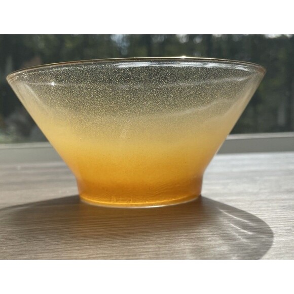 Vintage Orange Blendo Frosted Chip & Dip Bowl Set - Picture 9 of 16